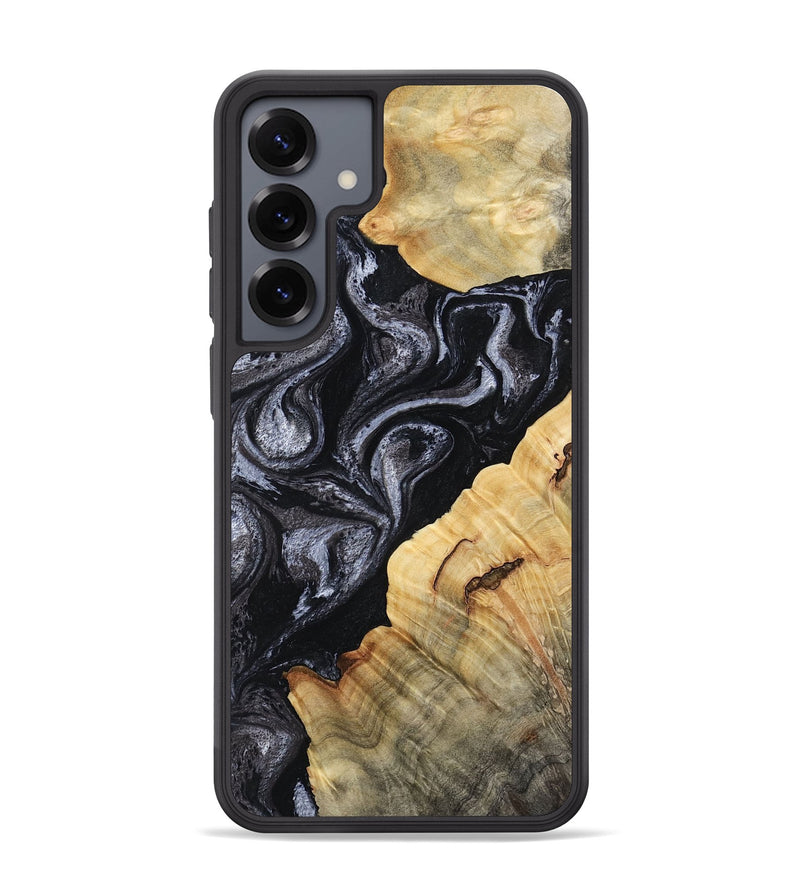 Galaxy S25 Plus Wood Phone Case - Kenisha (Black & White, 808457)