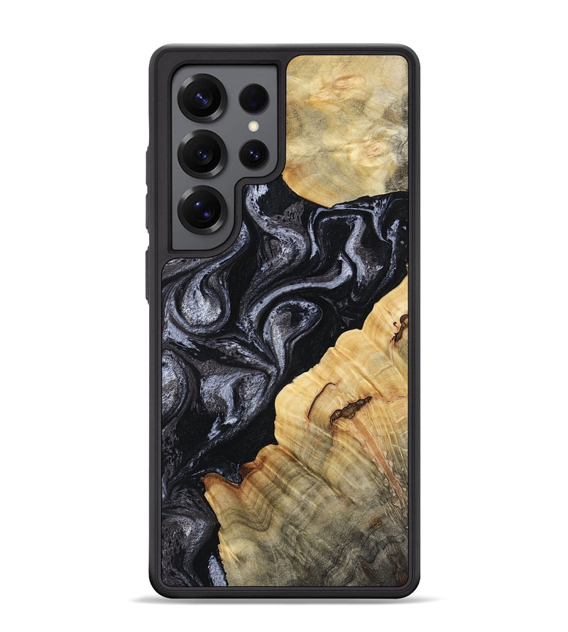 Galaxy S25 Ultra Wood Phone Case - Kenisha (Black & White, 808457)