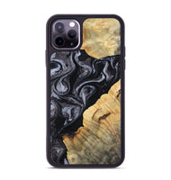 iPhone 11 Pro Max Wood Phone Case - Kenisha (Black & White, 808457)