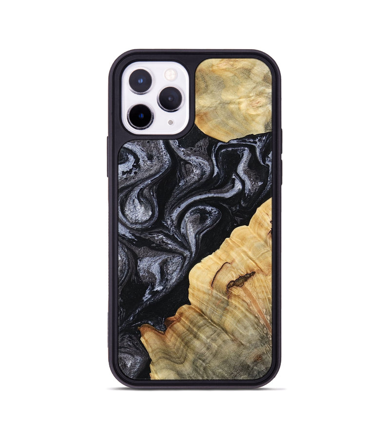 iPhone 11 Pro Wood Phone Case - Kenisha (Black & White, 808457)