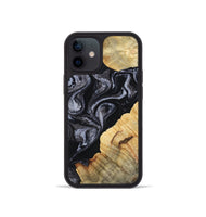 iPhone 12 mini Wood Phone Case - Kenisha (Black & White, 808457)