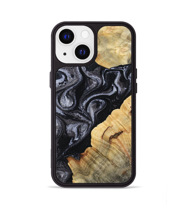 iPhone 13 Wood Phone Case - Kenisha (Black & White, 808457)
