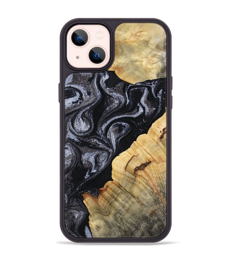 iPhone 14 Plus Wood Phone Case - Kenisha (Black & White, 808457)