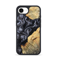 iPhone 16e Wood Phone Case - Kenisha (Black & White, 808457)