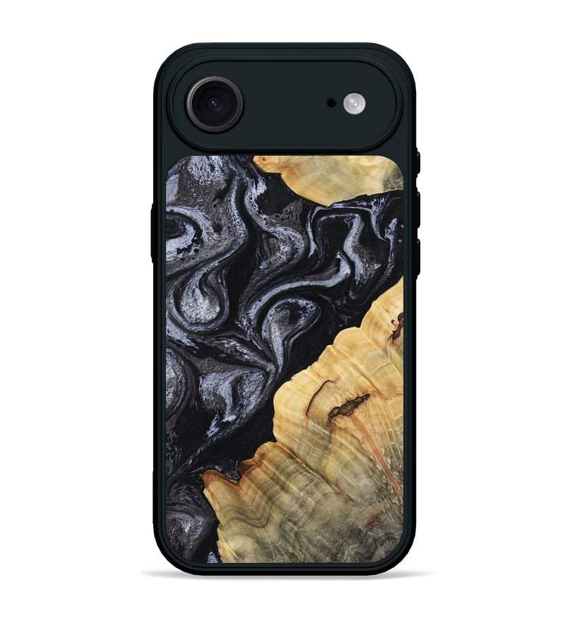 iPhone 17 Air Wood Phone Case - Kenisha (Black & White, 808457)
