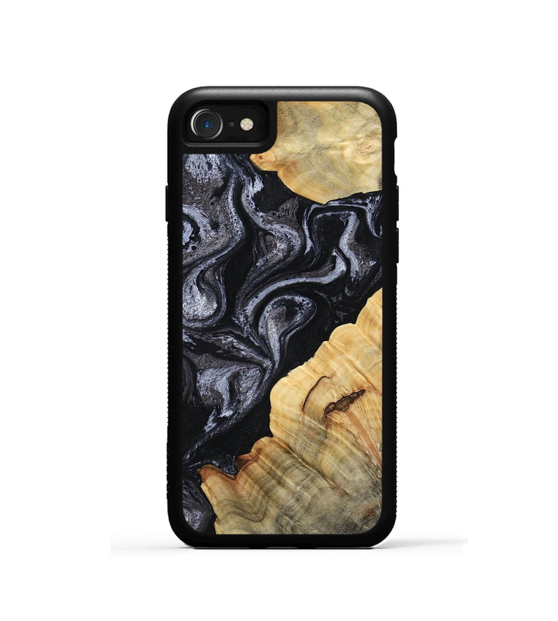 iPhone SE Wood Phone Case - Kenisha (Black & White, 808457)
