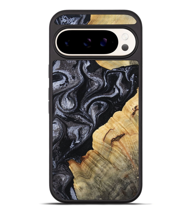 Pixel 10 Pro XL Wood Phone Case - Kenisha (Black & White, 808457)