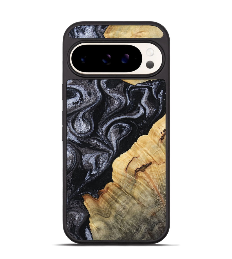 Pixel 9 Pro Wood Phone Case - Kenisha (Black & White, 808457)