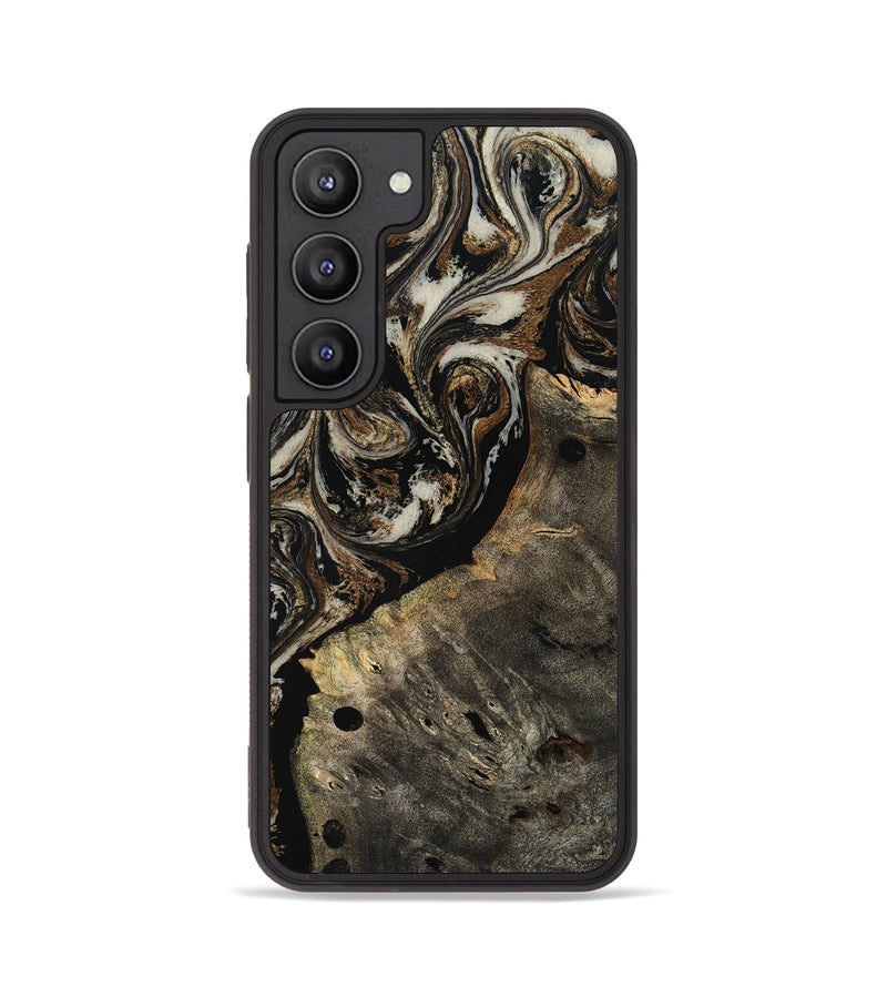 Galaxy S23 Wood Phone Case - Alize (Black & White, 808458)