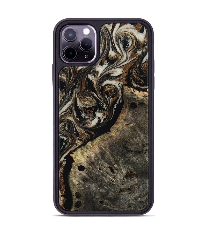 iPhone 11 Pro Max Wood Phone Case - Alize (Black & White, 808458)