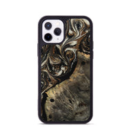 iPhone 11 Pro Wood Phone Case - Alize (Black & White, 808458)
