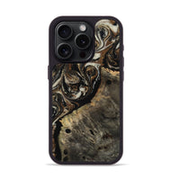 iPhone 15 Pro Wood Phone Case - Alize (Black & White, 808458)