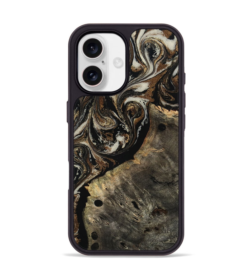 iPhone 17 Wood Phone Case - Alize (Black & White, 808458)