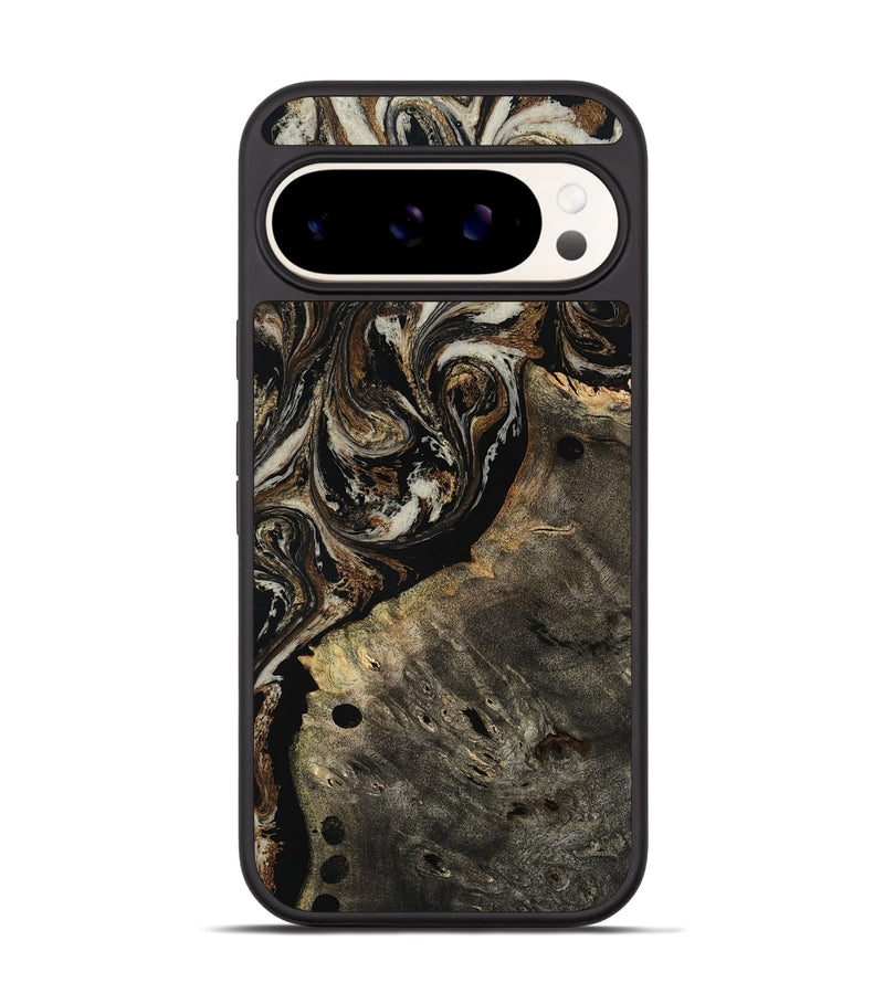 Pixel 9 Pro Wood Phone Case - Alize (Black & White, 808458)