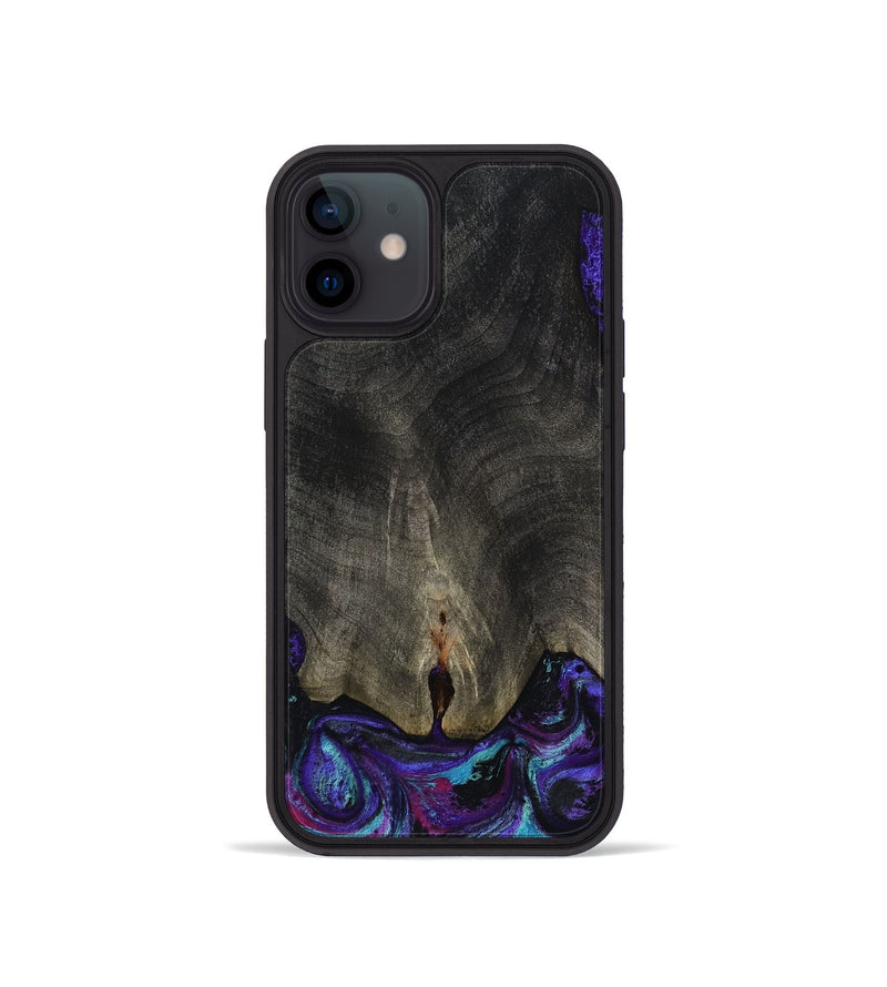 iPhone 12 mini Wood Phone Case - Brayden (Purple, 808459)