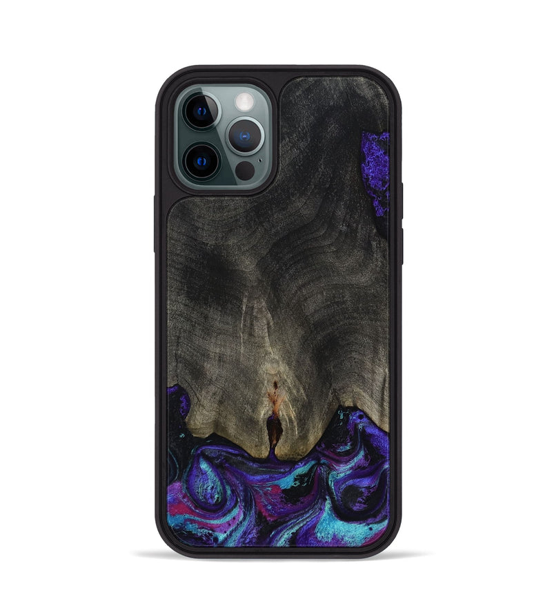 iPhone 12 Pro Wood Phone Case - Brayden (Purple, 808459)