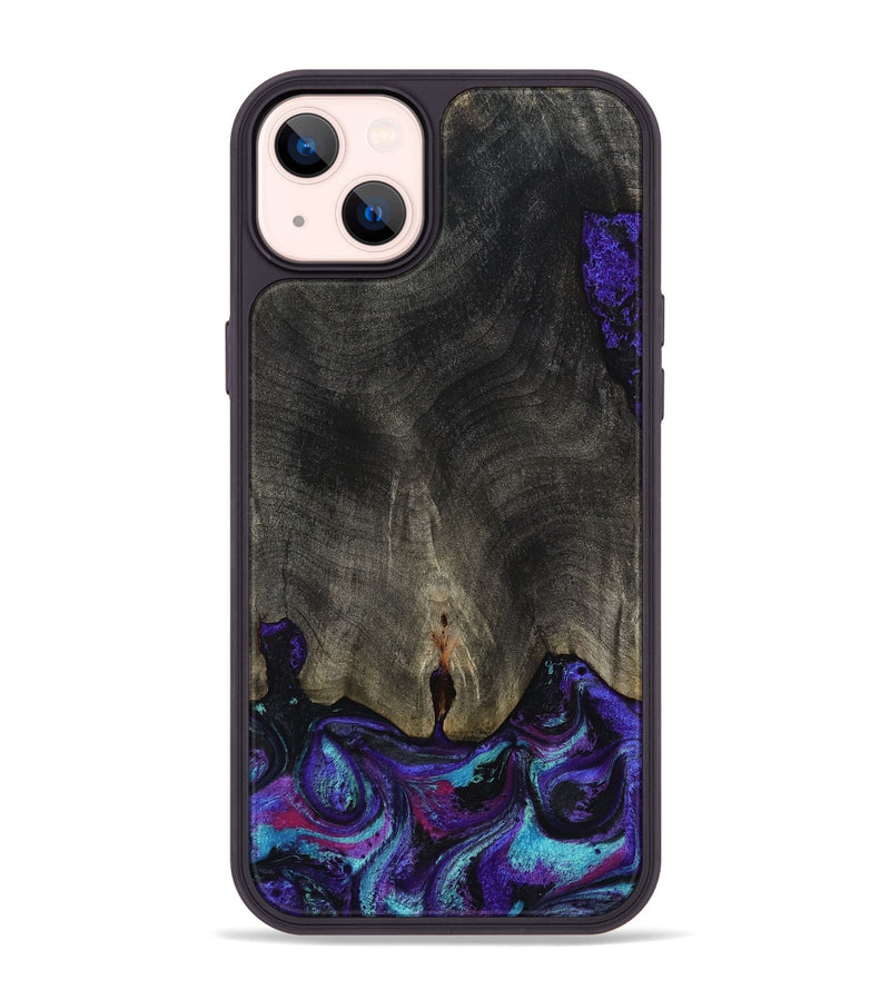 iPhone 14 Plus Wood Phone Case - Brayden (Purple, 808459)