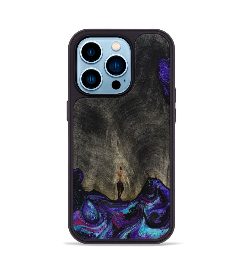 iPhone 14 Pro Wood Phone Case - Brayden (Purple, 808459)
