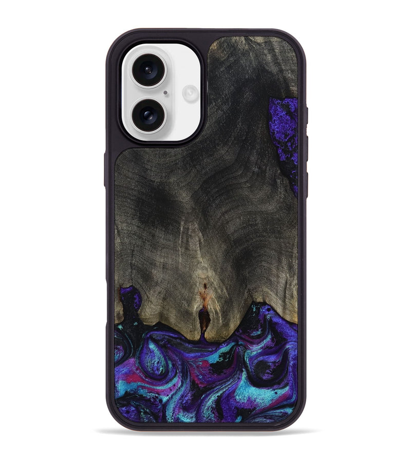 iPhone 16 Plus Wood Phone Case - Brayden (Purple, 808459)