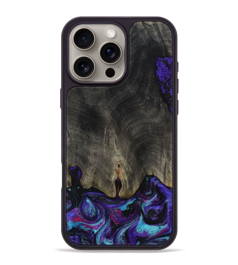 iPhone 16 Pro Max Wood Phone Case - Brayden (Purple, 808459)