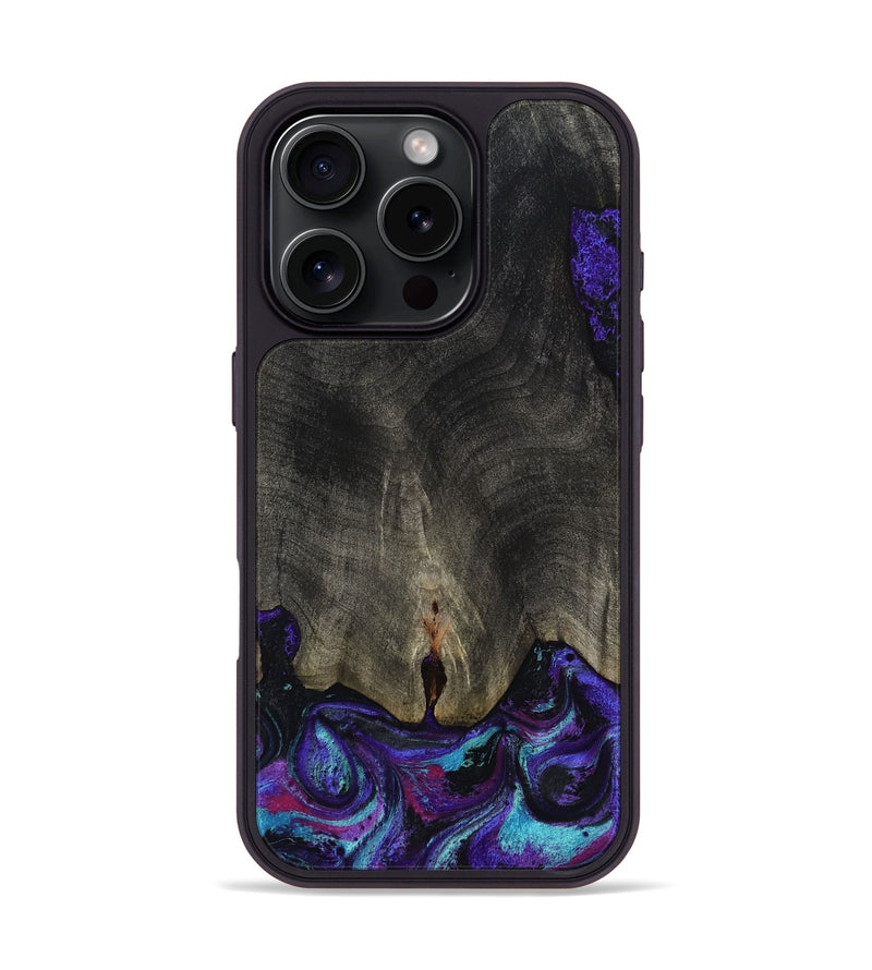 iPhone 16 Pro Wood Phone Case - Brayden (Purple, 808459)