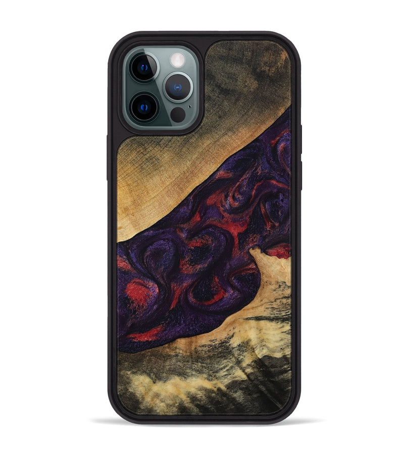 iPhone 12 Pro Max Wood Phone Case - Westin (Purple, 808460)