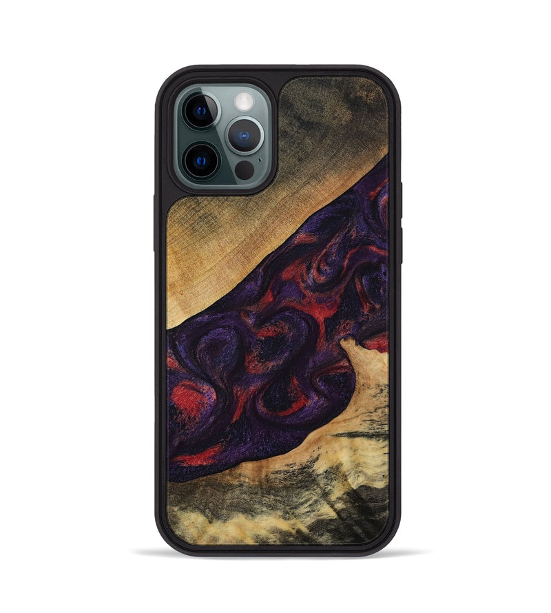 iPhone 12 Pro Wood Phone Case - Westin (Purple, 808460)