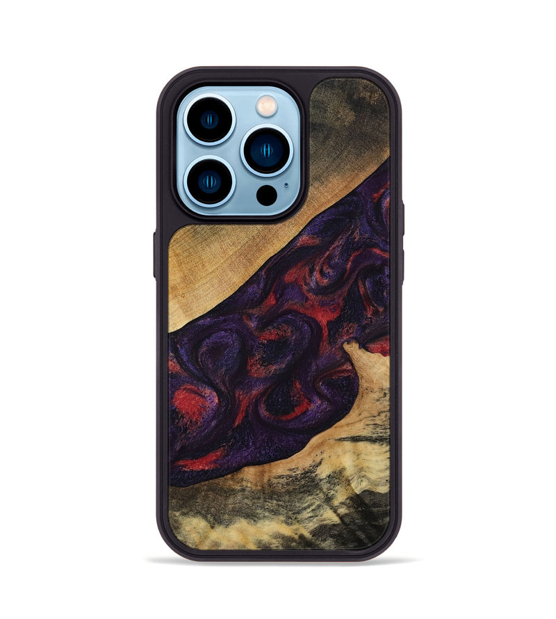 iPhone 14 Pro Wood Phone Case - Westin (Purple, 808460)