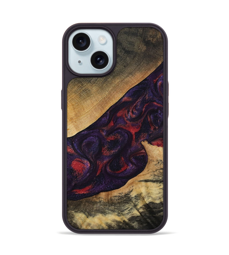 iPhone 15 Wood Phone Case - Westin (Purple, 808460)