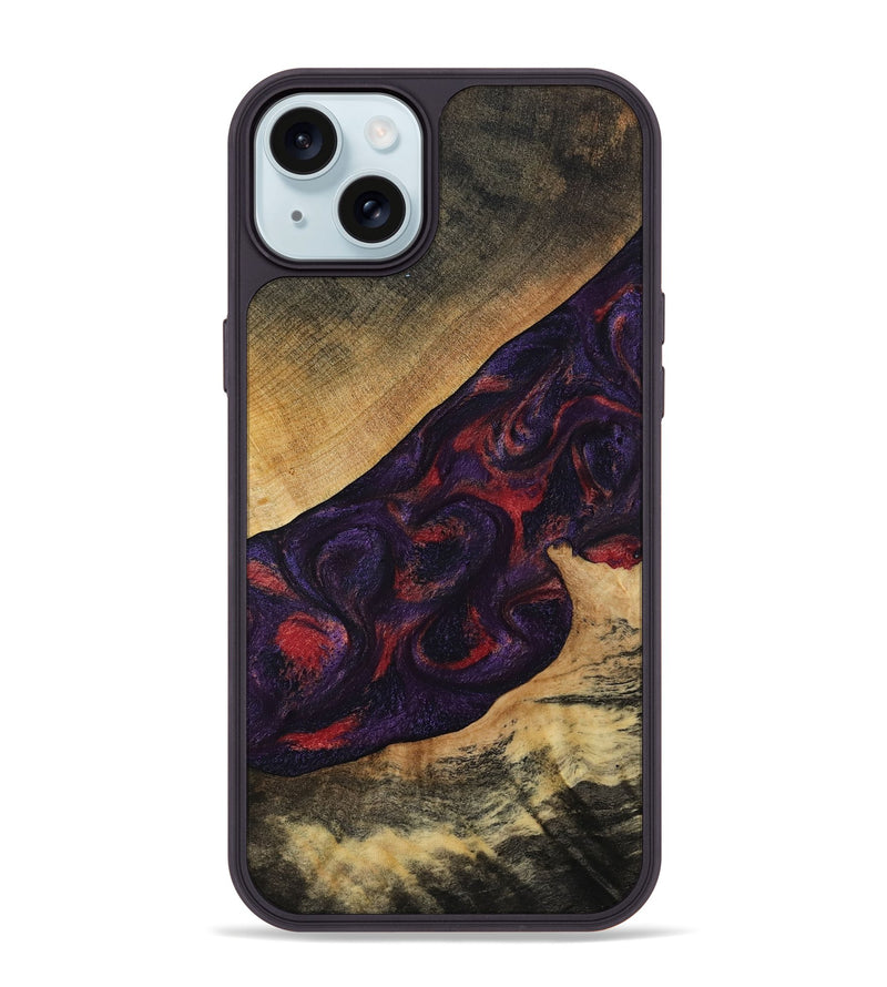 iPhone 15 Plus Wood Phone Case - Westin (Purple, 808460)
