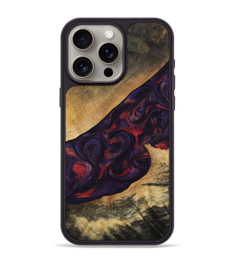 iPhone 15 Pro Max Wood Phone Case - Westin (Purple, 808460)
