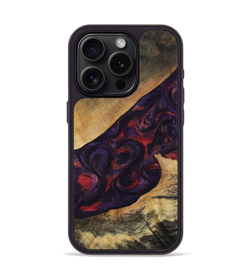 iPhone 15 Pro Wood Phone Case - Westin (Purple, 808460)