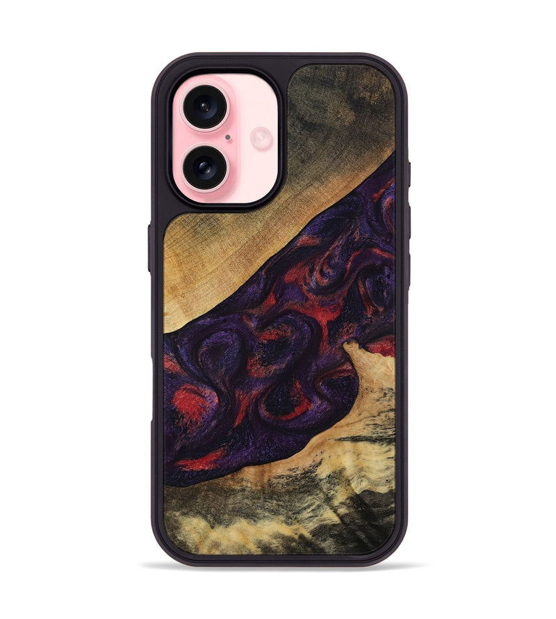 iPhone 16 Wood Phone Case - Westin (Purple, 808460)