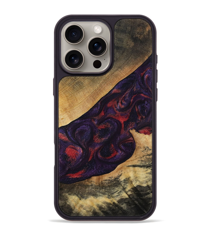 iPhone 16 Pro Max Wood Phone Case - Westin (Purple, 808460)