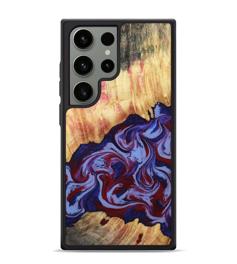 Galaxy S24 Ultra Wood Phone Case - Kara (Red, 808461)