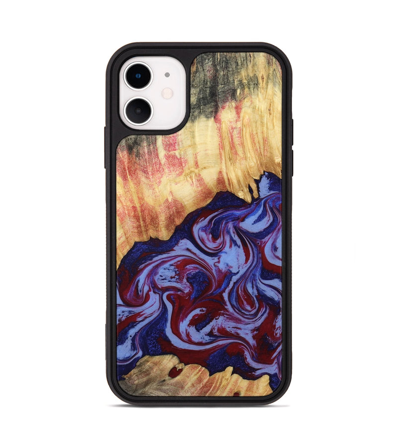 iPhone 11 Wood Phone Case - Kara (Red, 808461)