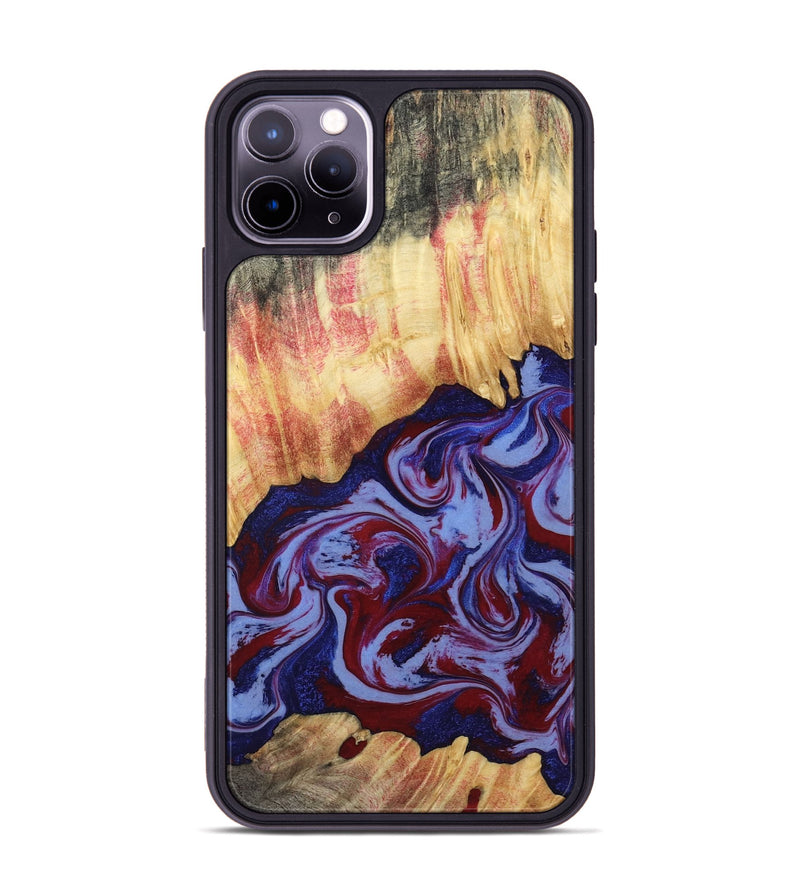 iPhone 11 Pro Max Wood Phone Case - Kara (Red, 808461)