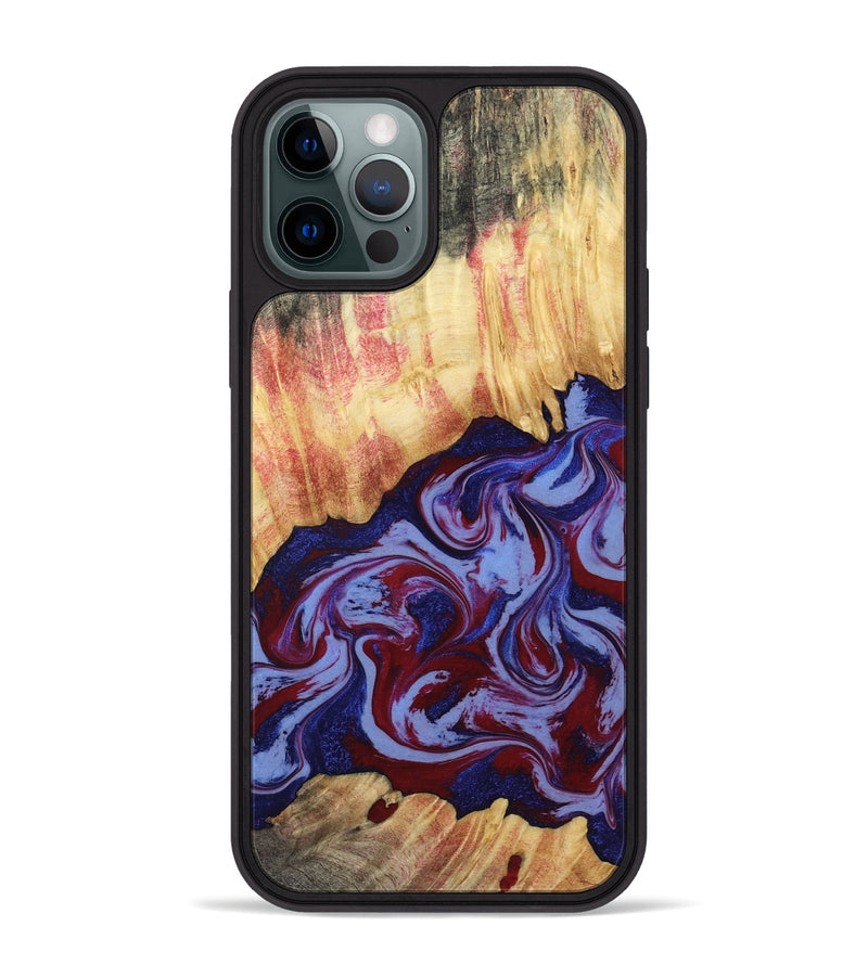 iPhone 12 Pro Max Wood Phone Case - Kara (Red, 808461)