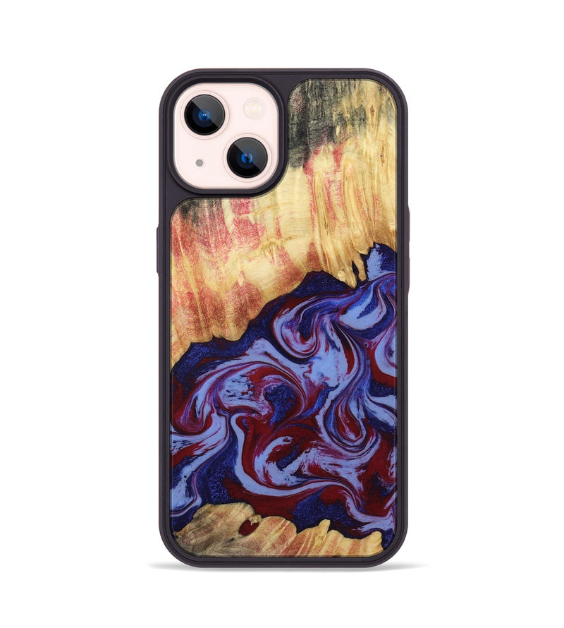 iPhone 14 Wood Phone Case - Kara (Red, 808461)