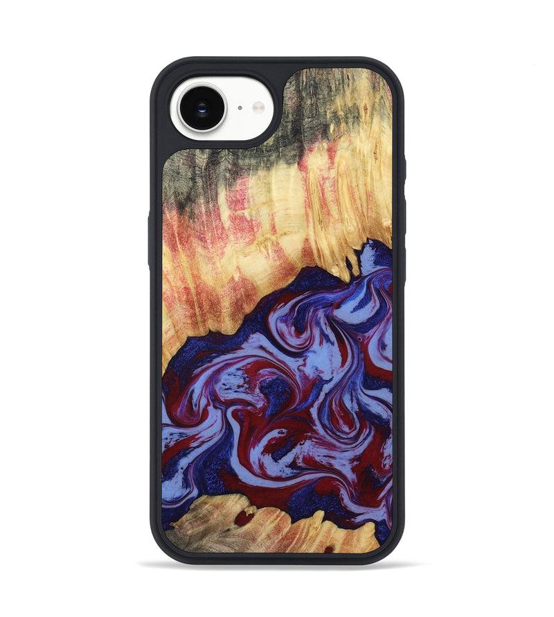 iPhone 16e Wood Phone Case - Kara (Red, 808461)