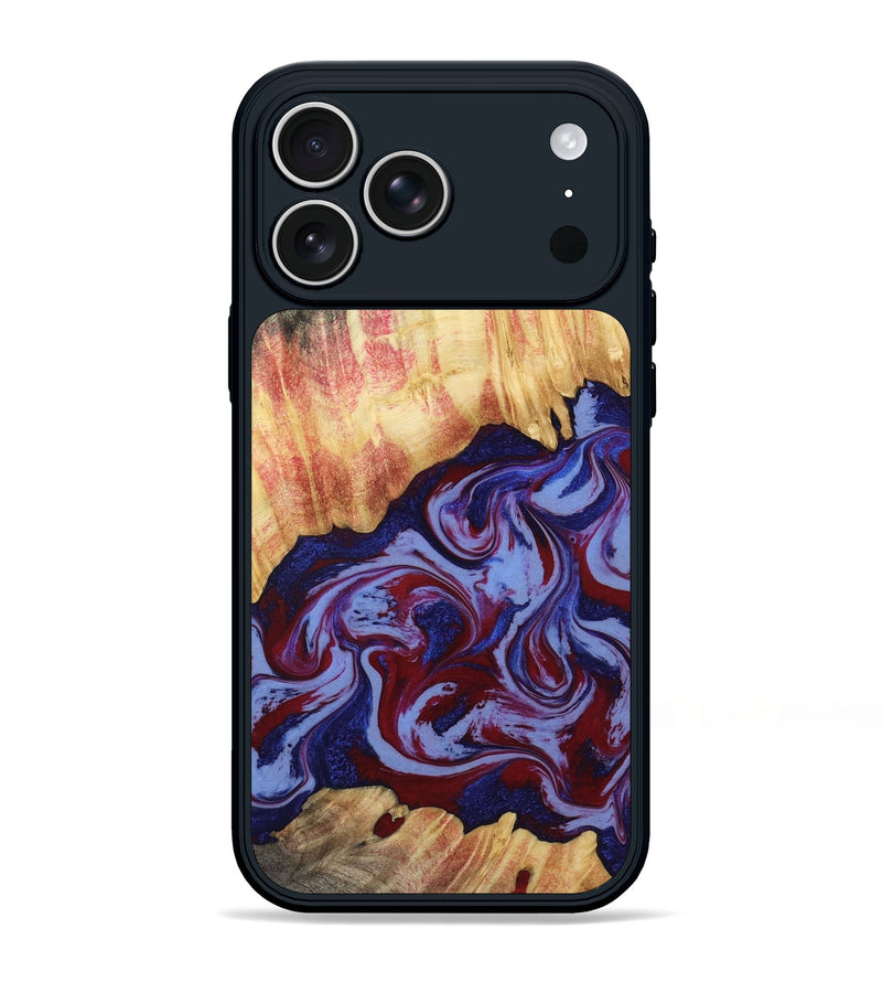 iPhone 17 Pro Max Wood Phone Case - Kara (Red, 808461)