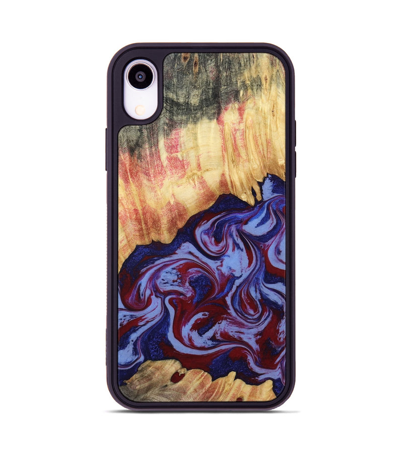 iPhone Xr Wood Phone Case - Kara (Red, 808461)