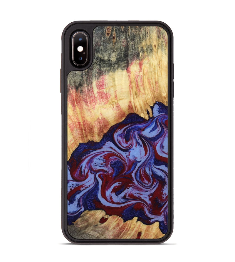 iPhone Xs Max Wood Phone Case - Kara (Red, 808461)