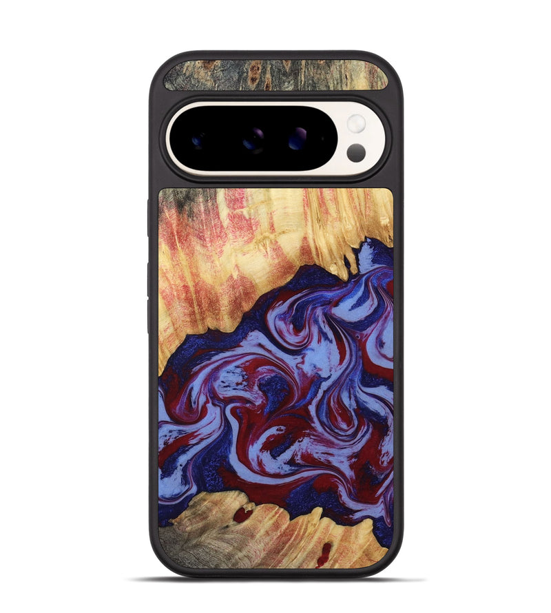 Pixel 9 Pro Wood Phone Case - Kara (Red, 808461)