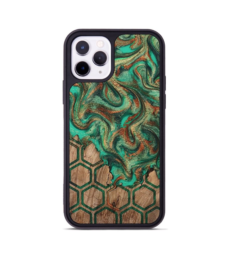 iPhone 11 Pro Wood Phone Case - Mariel (Pattern, 808466)