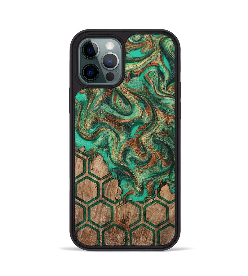 iPhone 12 Pro Wood Phone Case - Mariel (Pattern, 808466)