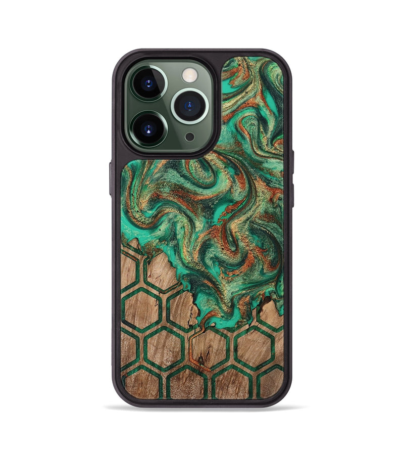 iPhone 13 Pro Wood Phone Case - Mariel (Pattern, 808466)