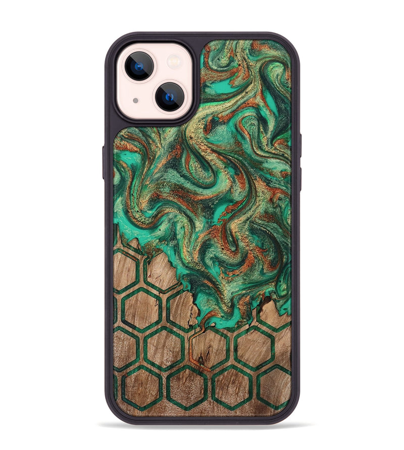 iPhone 14 Plus Wood Phone Case - Mariel (Pattern, 808466)