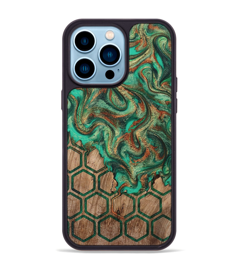 iPhone 14 Pro Max Wood Phone Case - Mariel (Pattern, 808466)