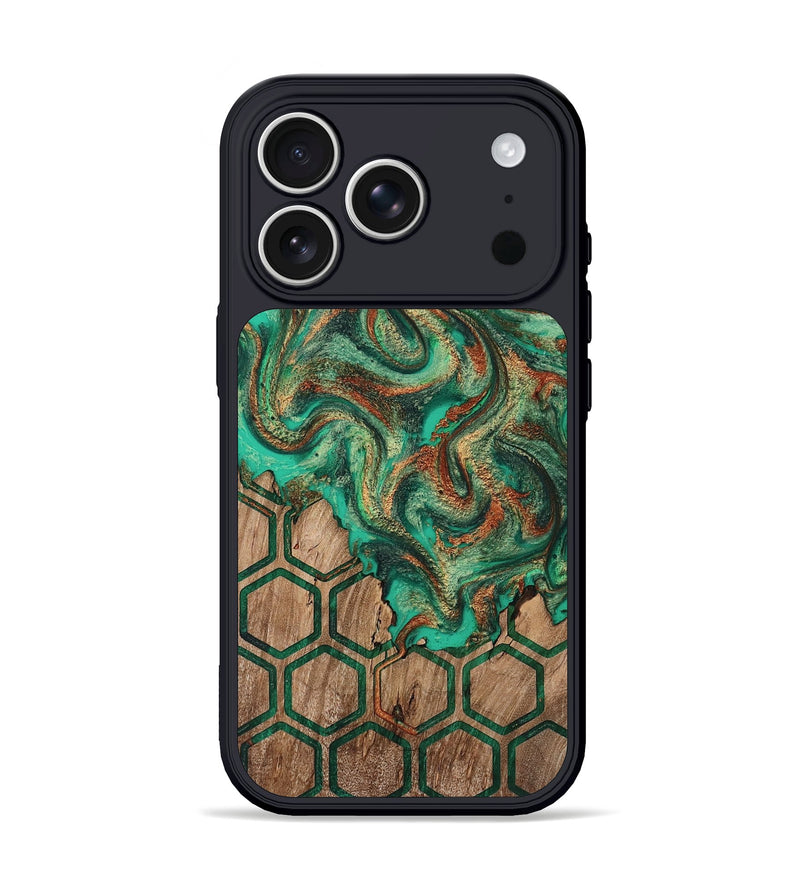 iPhone 17 Pro Wood Phone Case - Mariel (Pattern, 808466)